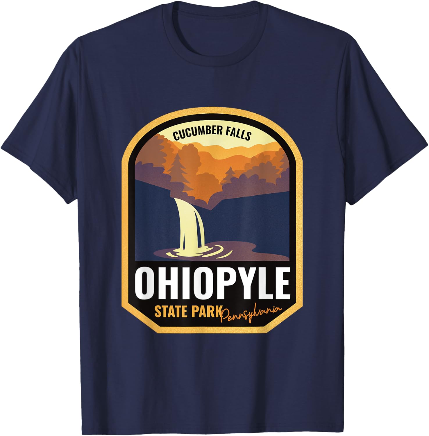 Ohiopyle State Park Pennsylvania T-Shirt - T-Shirt | Navy