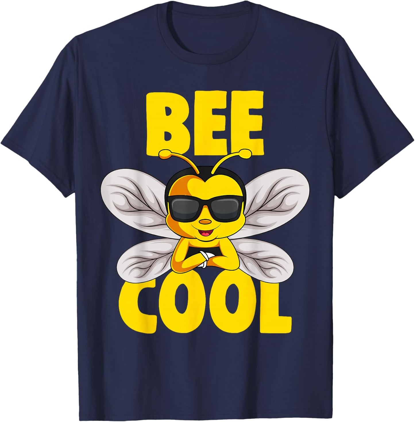 Bee Cool Kids Boys Girls Bee T-Shirt - T-Shirt | Navy