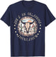 She's An Oklahoma-Smokeshow Western Country Music Bull-Skull T-Shirt - T-Shirt | Navy