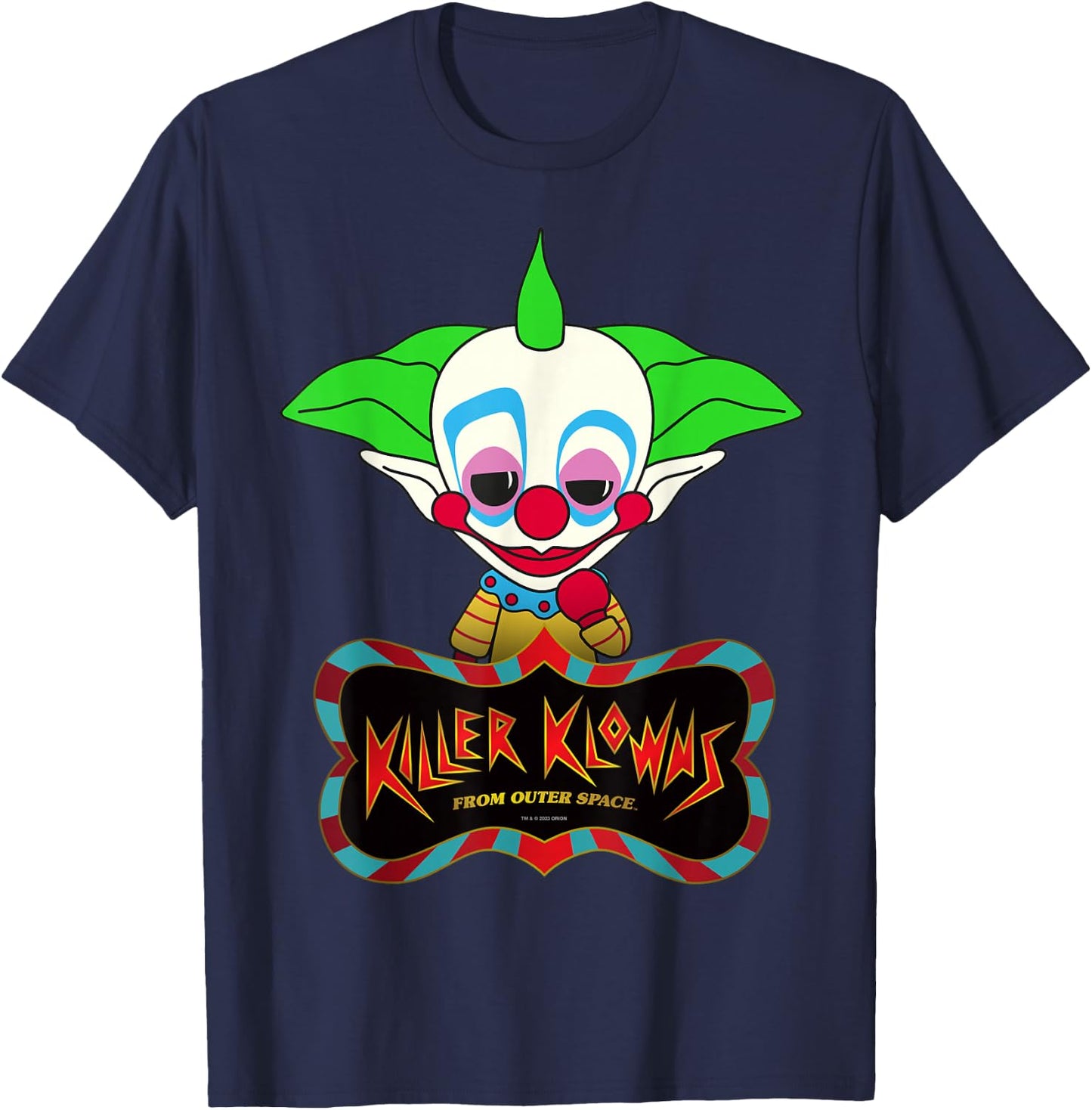 Killer Klowns from Outer Space Chibi Style Shorty T-Shirt - T-Shirt | Navy