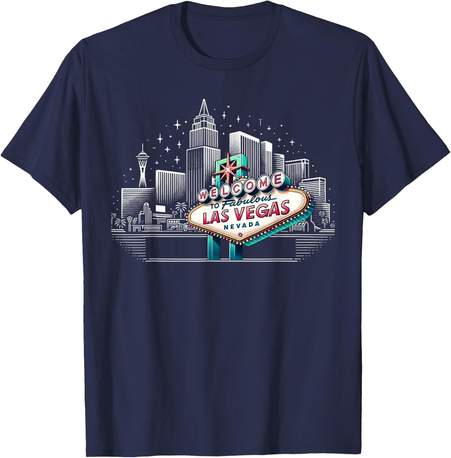 Las Vegas Holiday Souvenirs Kids Boys Las Vegas T-Shirt - T-Shirt | Navy