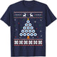 Eye Ball Christmas Tree Optometry Ugly Xmas Sweater T-Shirt - T-Shirt | Navy