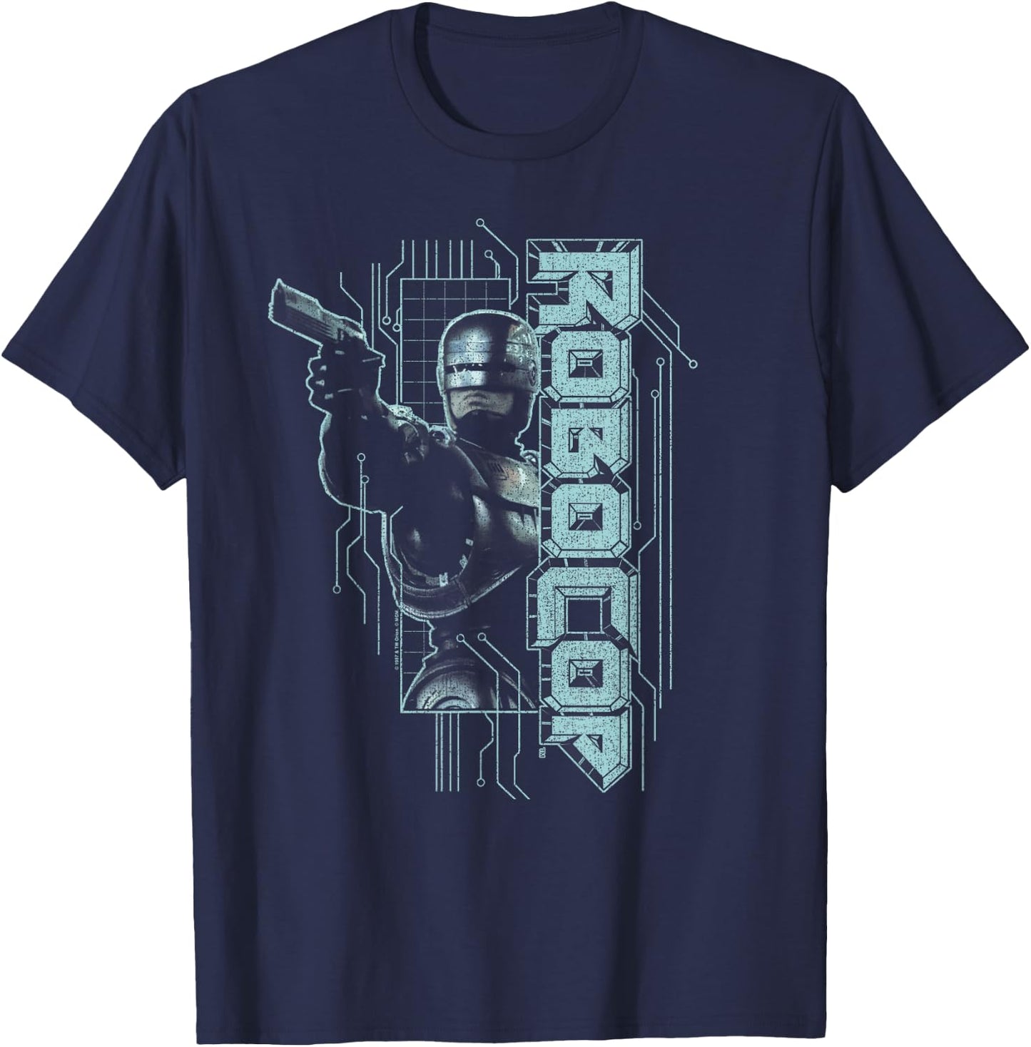 Robocop Murphy Split T-Shirt - T-Shirt | Navy
