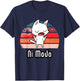 Ni Modo Shrugging Cat T-Shirt - T-Shirt | Navy