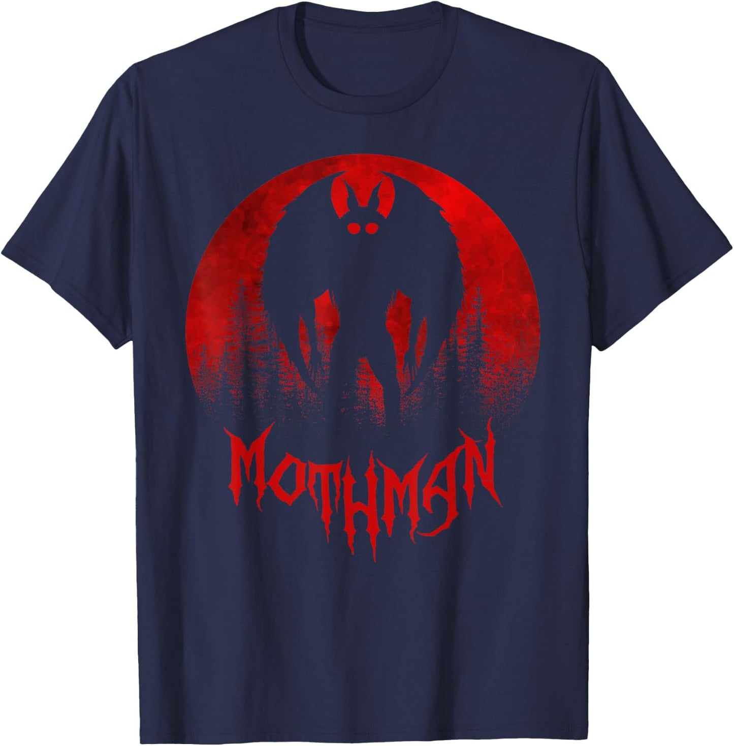 Mothman | Folklore Cryptid Women and Kids | Mothman T-Shirt - T-Shirt | Navy