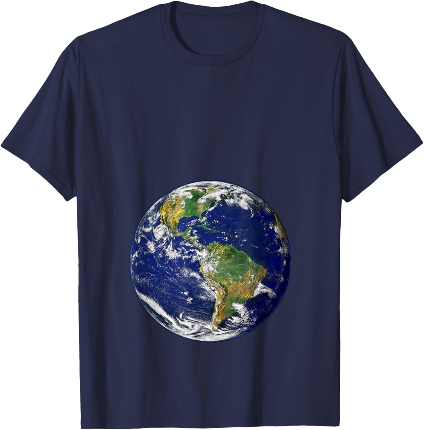Pregnant Woman Earth Mother Goddess Global T-Shirt - T-Shirt | Navy