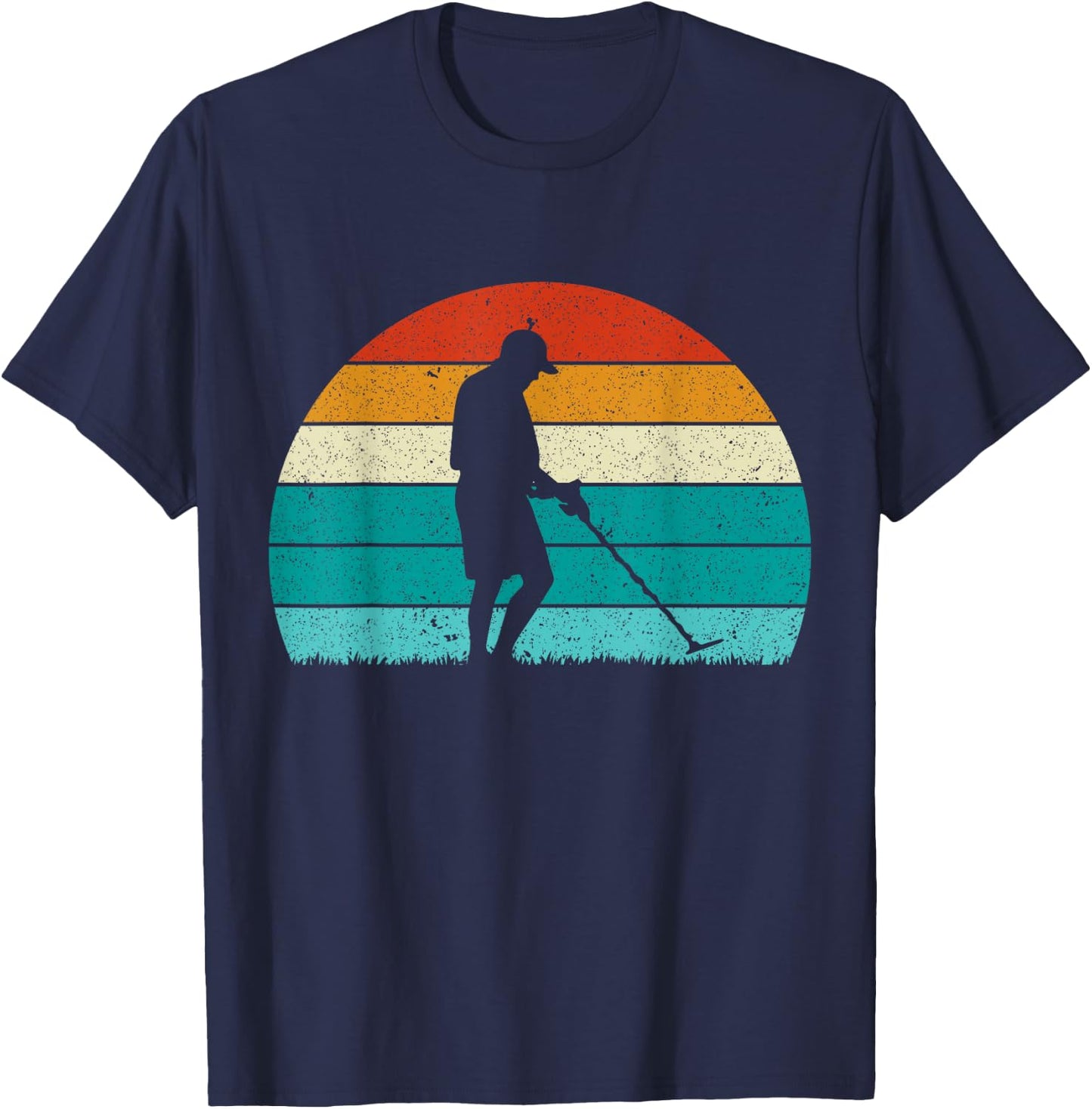 Metal Detecting Sunset T-Shirt - T-Shirt | Navy