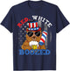 Red White Boozed Funny Bear Booze US 4th of July T-Shirt - T-Shirt | Navy