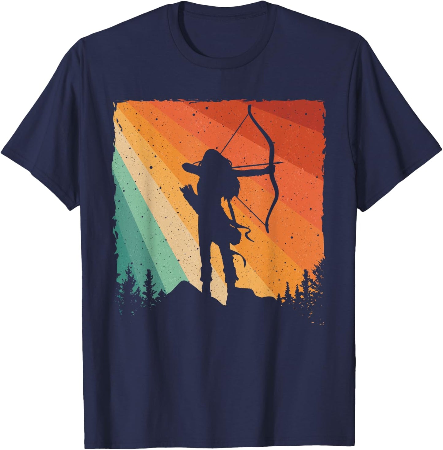 Cute Archery Design Women Kids Archer Archery Lovers T-Shirt - T-Shirt | Navy
