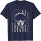 Jet Helmet Pilot Helmet American Flag T-Shirt - T-Shirt | Navy