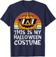 This Is My Halloween Costume Pumpkin Retro Halloween Costume T-Shirt - T-Shirt | Navy