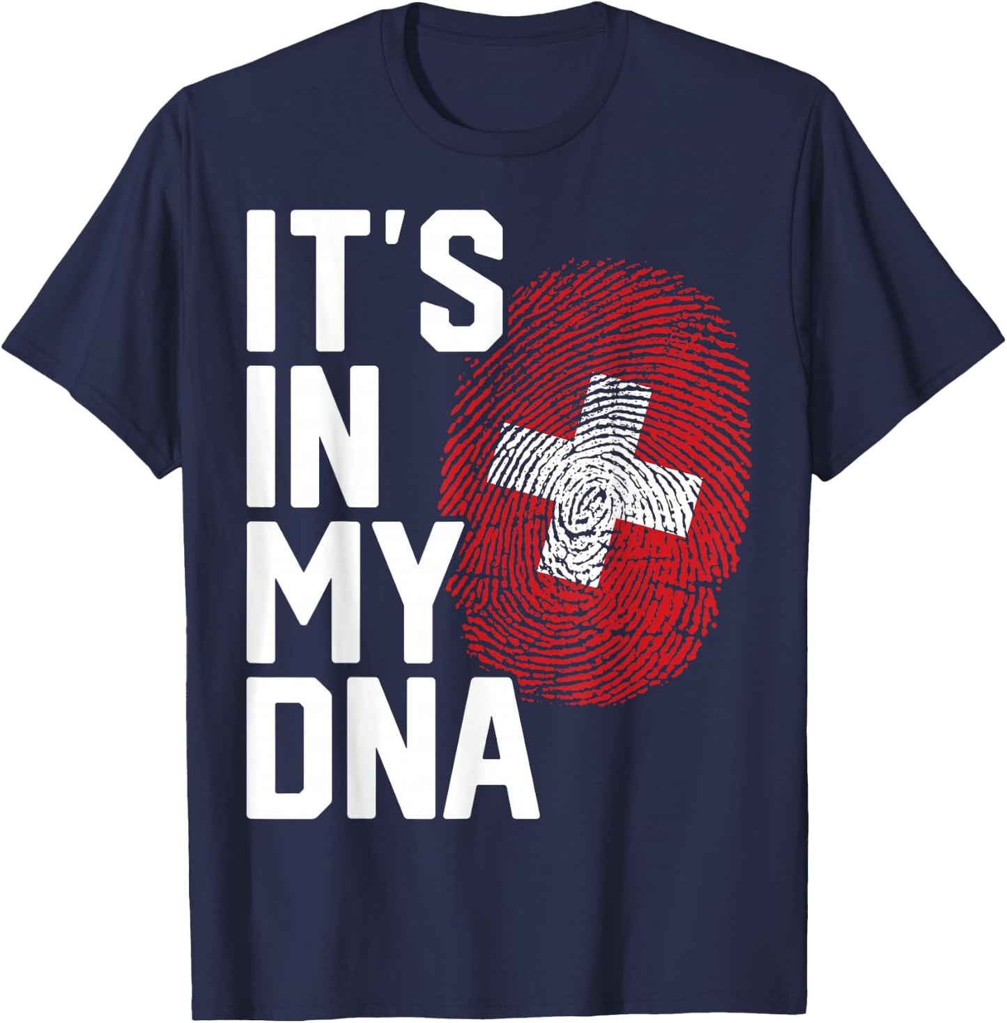 Switzerland Swiss Flag Heritage T-Shirt - T-Shirt | Navy