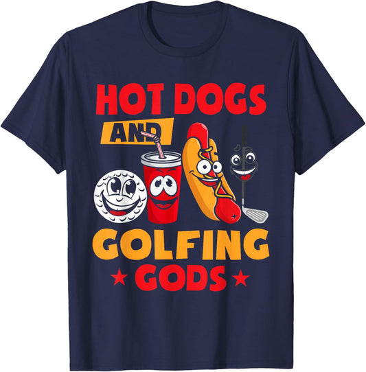 Funny Golf Shirts -Adults Black Small Golf T-Shirt - T-Shirt | Navy