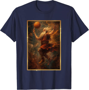 Zeus Mightiest Greek God Plays Basketball In The Heaven Men T-Shirt - T-Shirt | Navy