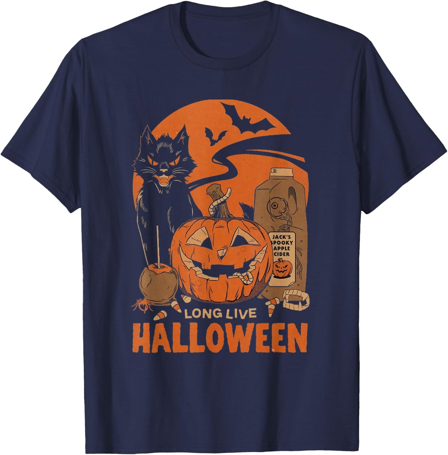 Long Live Halloween T-Shirt - T-Shirt | Navy