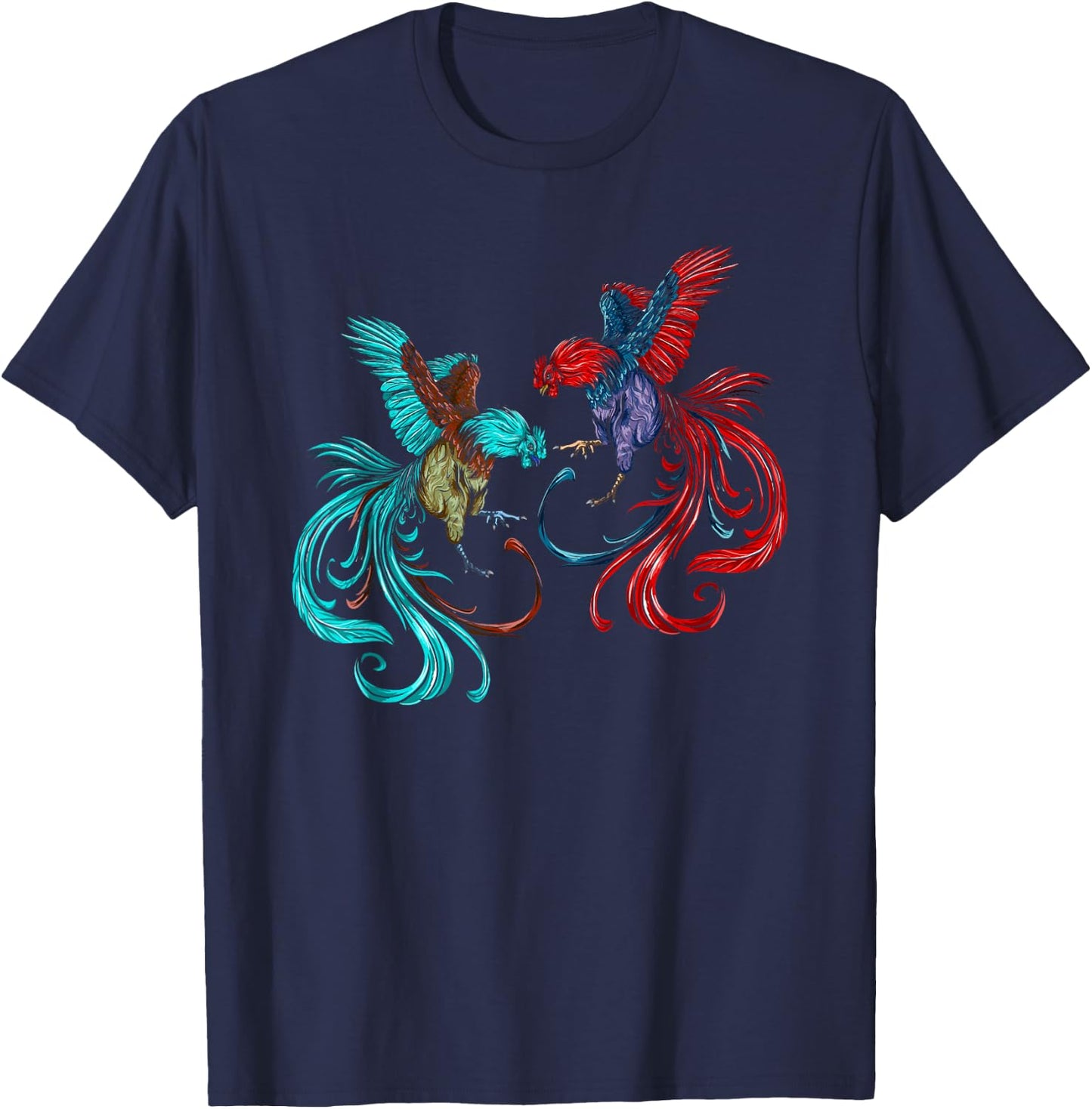 Peleas De Gallos Cockfighter Game Fowl Cockfighting Rooster T-Shirt - T-Shirt | Navy