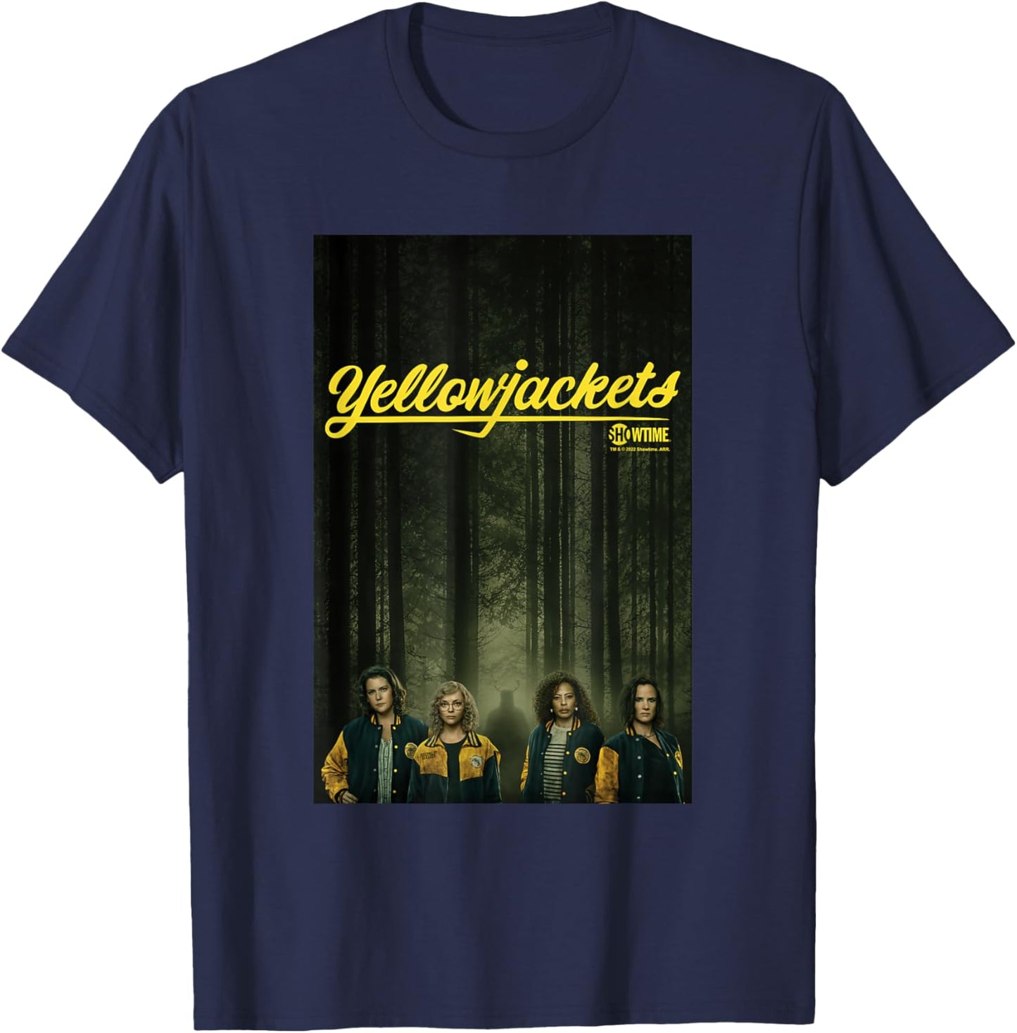 Yellowjackets Character Poster T-Shirt - T-Shirt | Navy