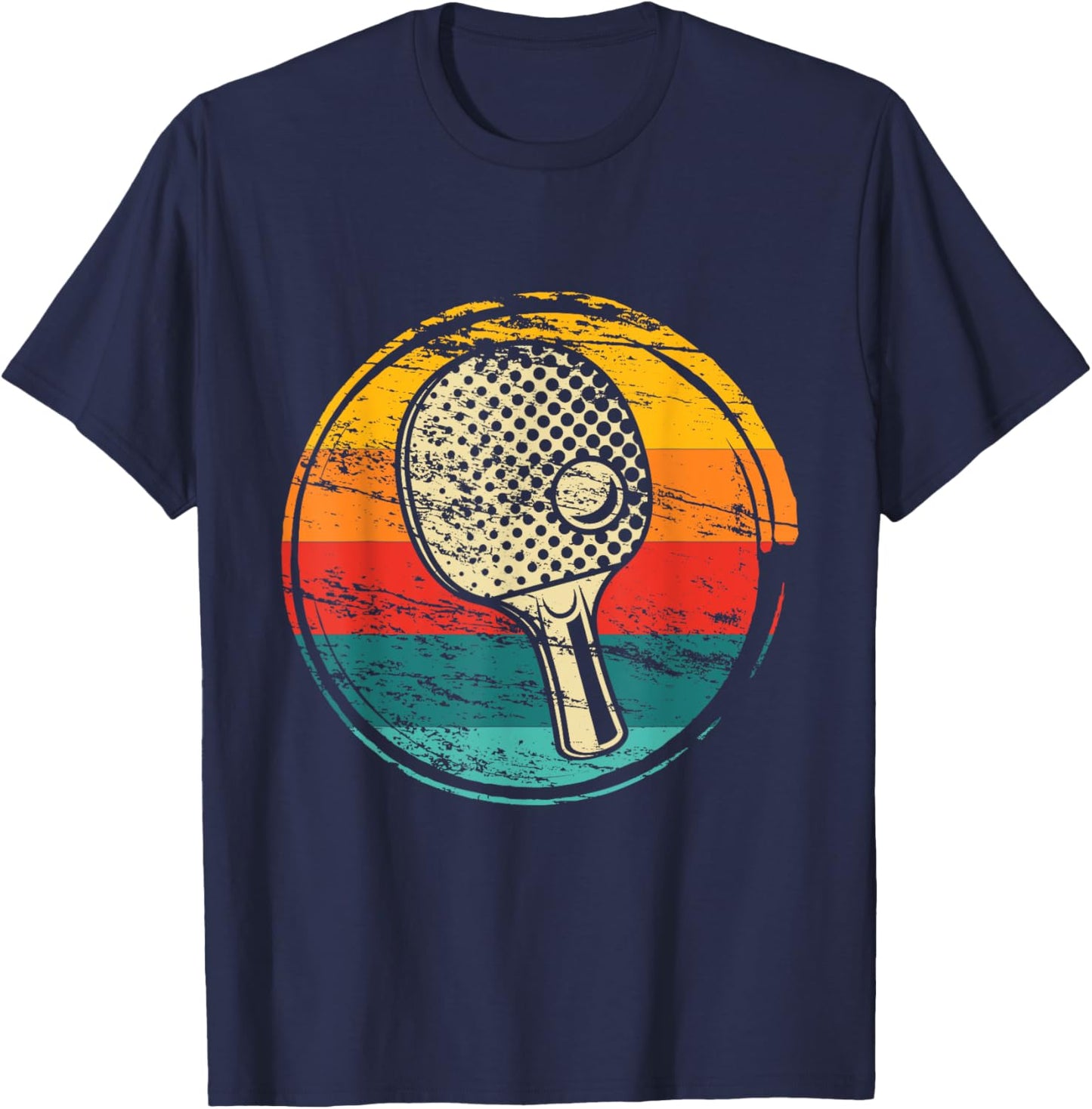 Retro Ping Pong Player - Table Tennis Tournament Lover T-Shirt - T-Shirt | Navy