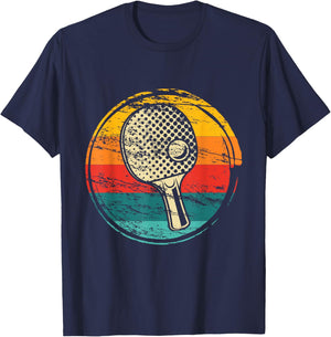 Retro Ping Pong Player - Table Tennis Tournament Lover T-Shirt - T-Shirt | Navy