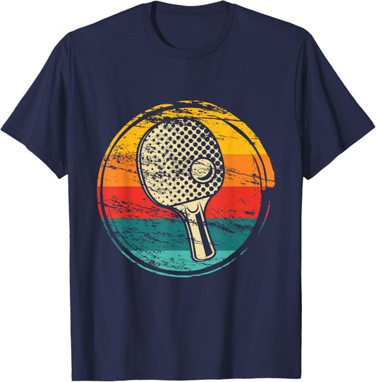 Retro Ping Pong Player - Table Tennis Tournament Lover T-Shirt - T-Shirt | Navy