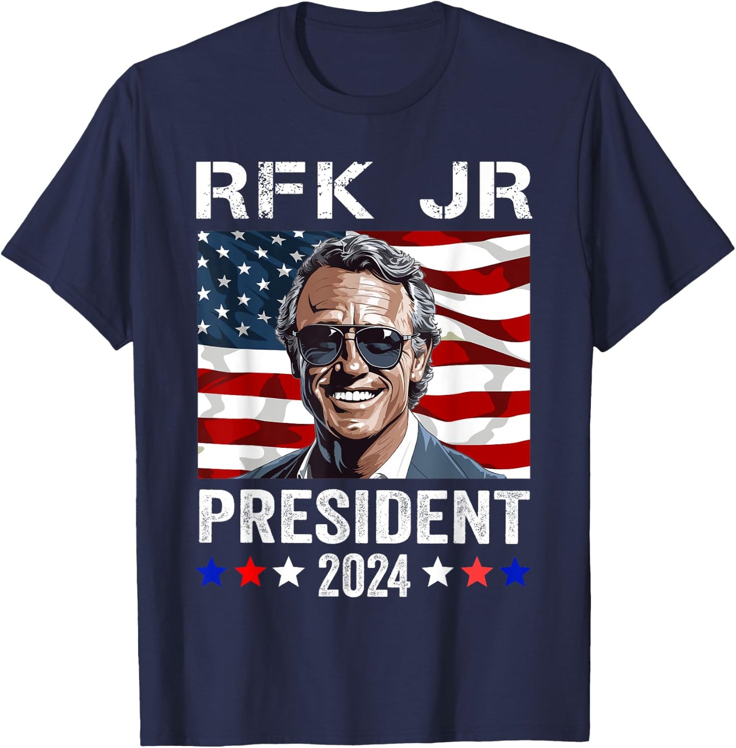 RFK JR For President 2024 Robert Kennedy Jr 24 T-Shirt - T-Shirt | Navy