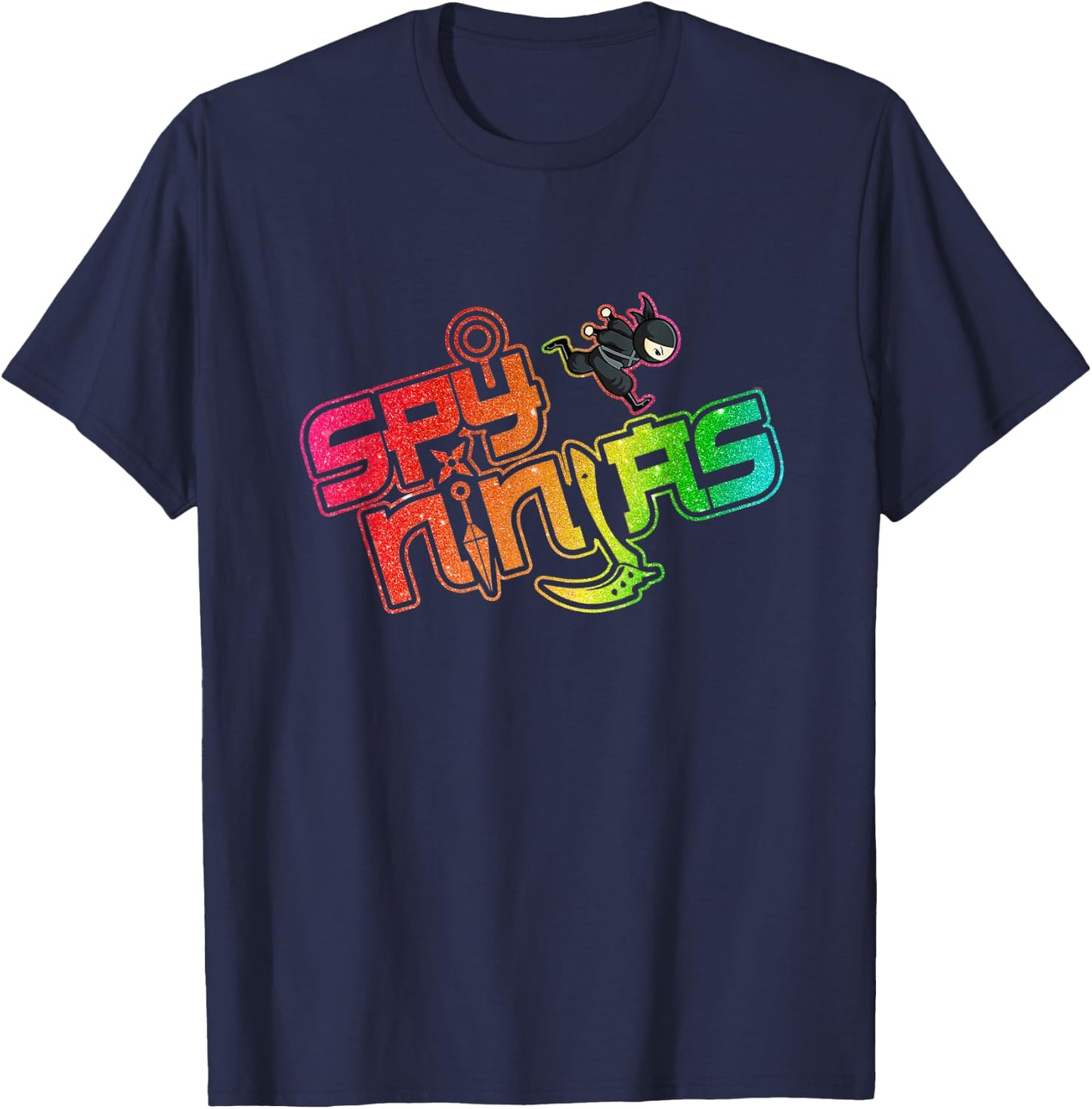 Ninja and Spy - Kids Birthday Ninja Boy Girl Kids T-Shirt - T-Shirt | Navy