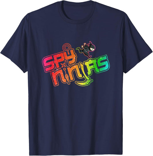 Ninja and Spy - Kids Birthday Ninja Boy Girl Kids T-Shirt - T-Shirt | Navy