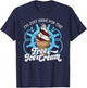I'm Just Here for the Free Ice Cream - Funny Cruise T-Shirt - T-Shirt | Navy