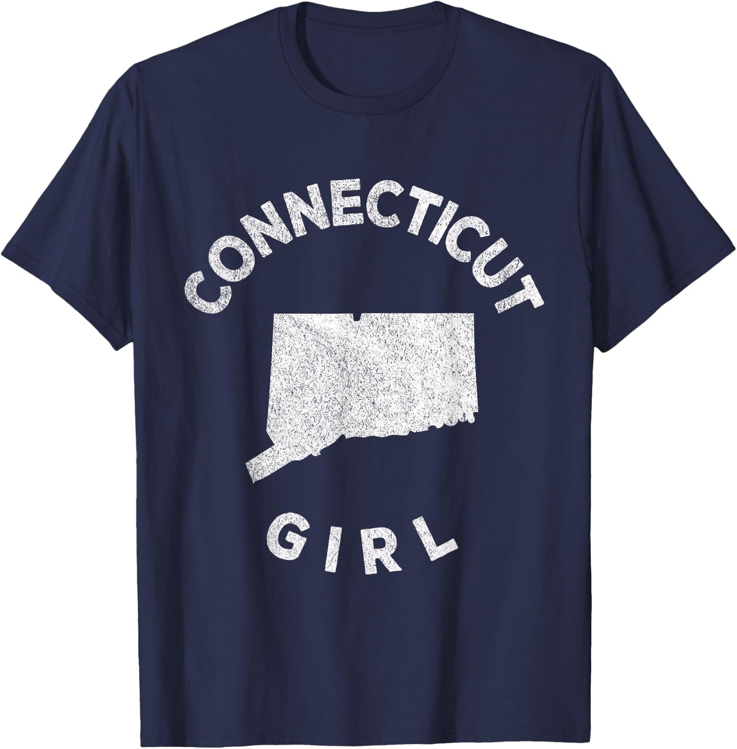 Connecticut Girl Funny Hometown Home Connecticut Roots T-Shirt - T-Shirt | Navy