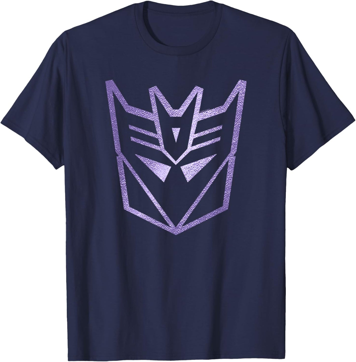 Transformers Decepticons Classic Metal Purple Logo T-Shirt - T-Shirt | Navy