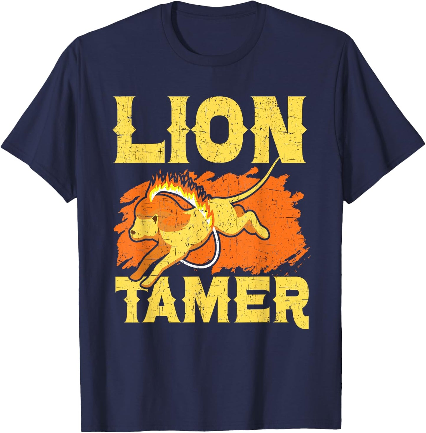 Lion Tamer Circus Staff Costume Carnival Theme Party T-Shirt - T-Shirt | Navy
