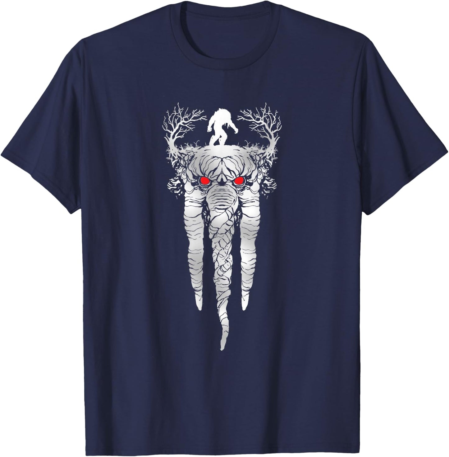 Marvel Werewolf by Night Man-Thing Illustrated Disney+ T-Shirt - T-Shirt | Navy