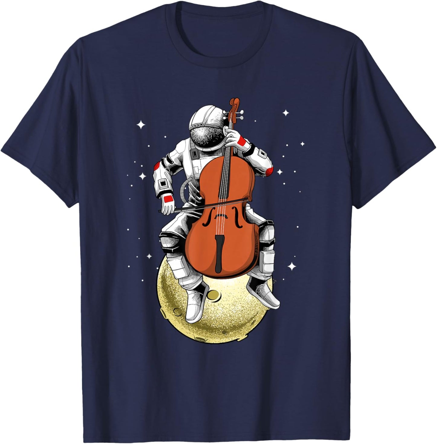Cool Cello Design Women Music Cello Player Cellist T-Shirt - T-Shirt | Navy