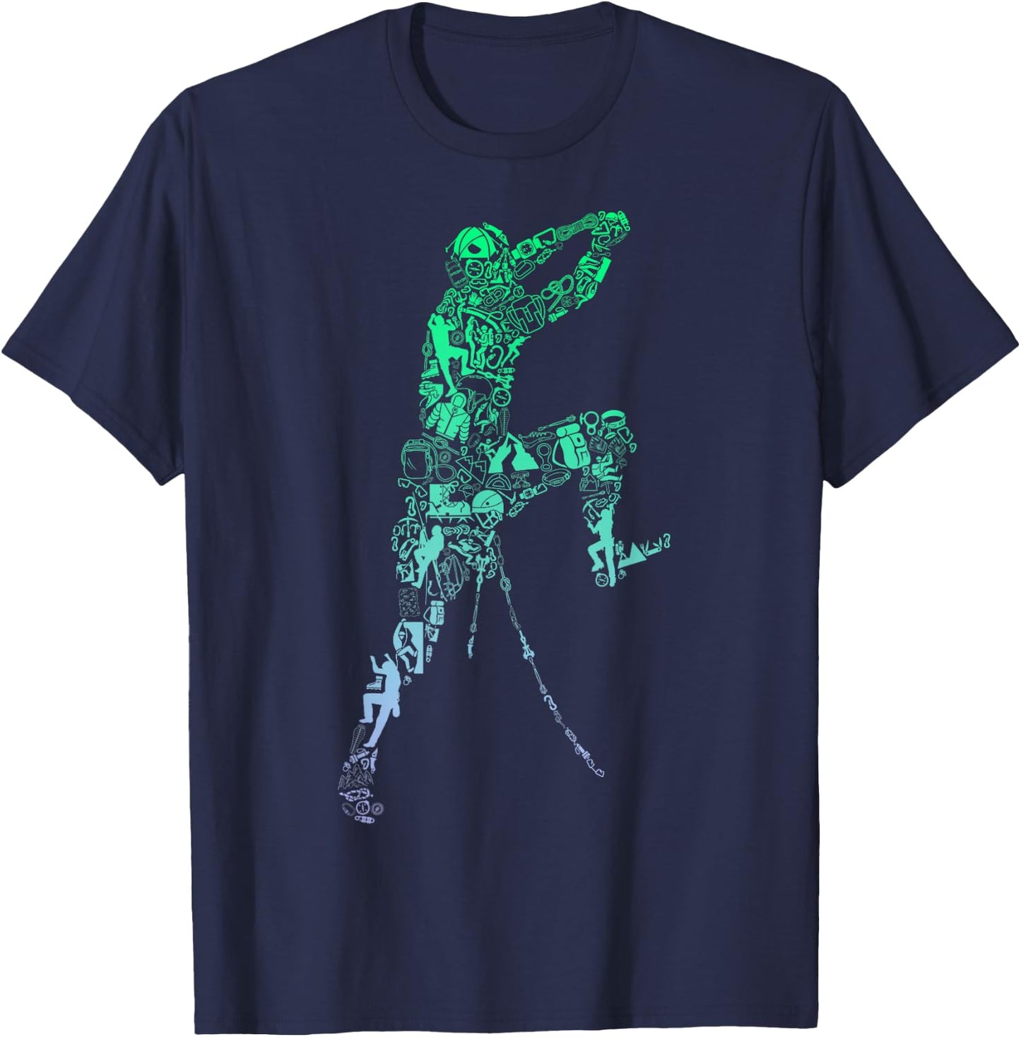 Bouldering for Climber | Boys Climbing T-Shirt - T-Shirt | Navy