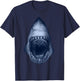 Shark Lovers Scary Shark Mouth Open Halloween Costume T-Shirt - T-Shirt | Navy