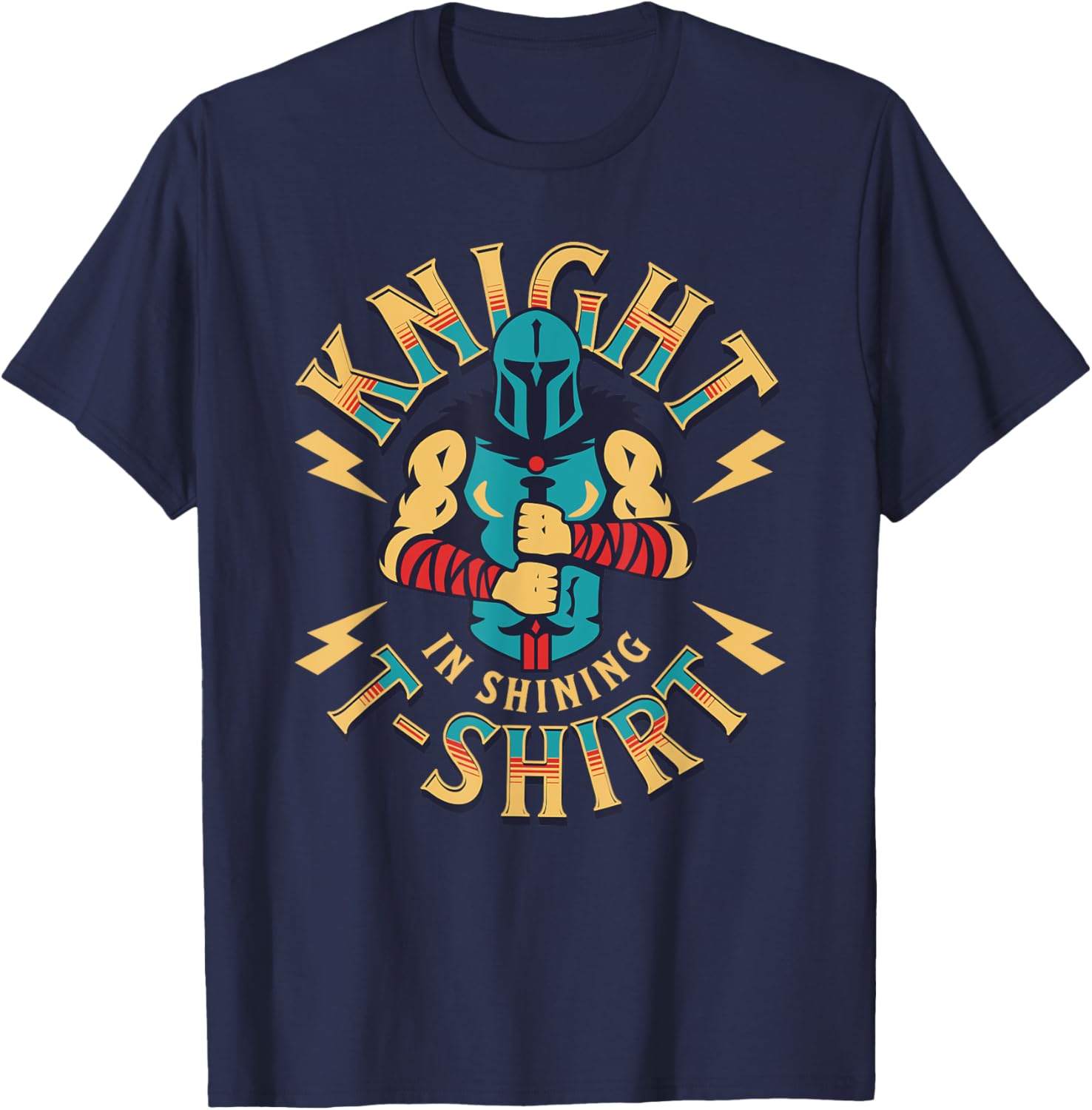 Knight In Shining Armor Renaissance Faire Fair Medieval Boys T-Shirt - T-Shirt | Navy