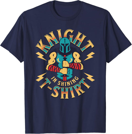Knight In Shining Armor Renaissance Faire Fair Medieval Boys T-Shirt - T-Shirt | Navy