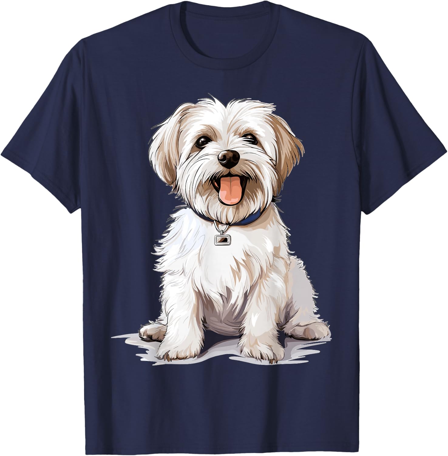 Morkie Dog Breed Pet Cute Graphic T-Shirt - T-Shirt | Navy