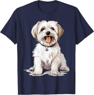 Morkie Dog Breed Pet Cute Graphic T-Shirt - T-Shirt | Navy