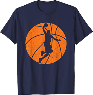 Basketball Dunk - Ball Shooting Sports Game Trainer T-Shirt - T-Shirt | Navy