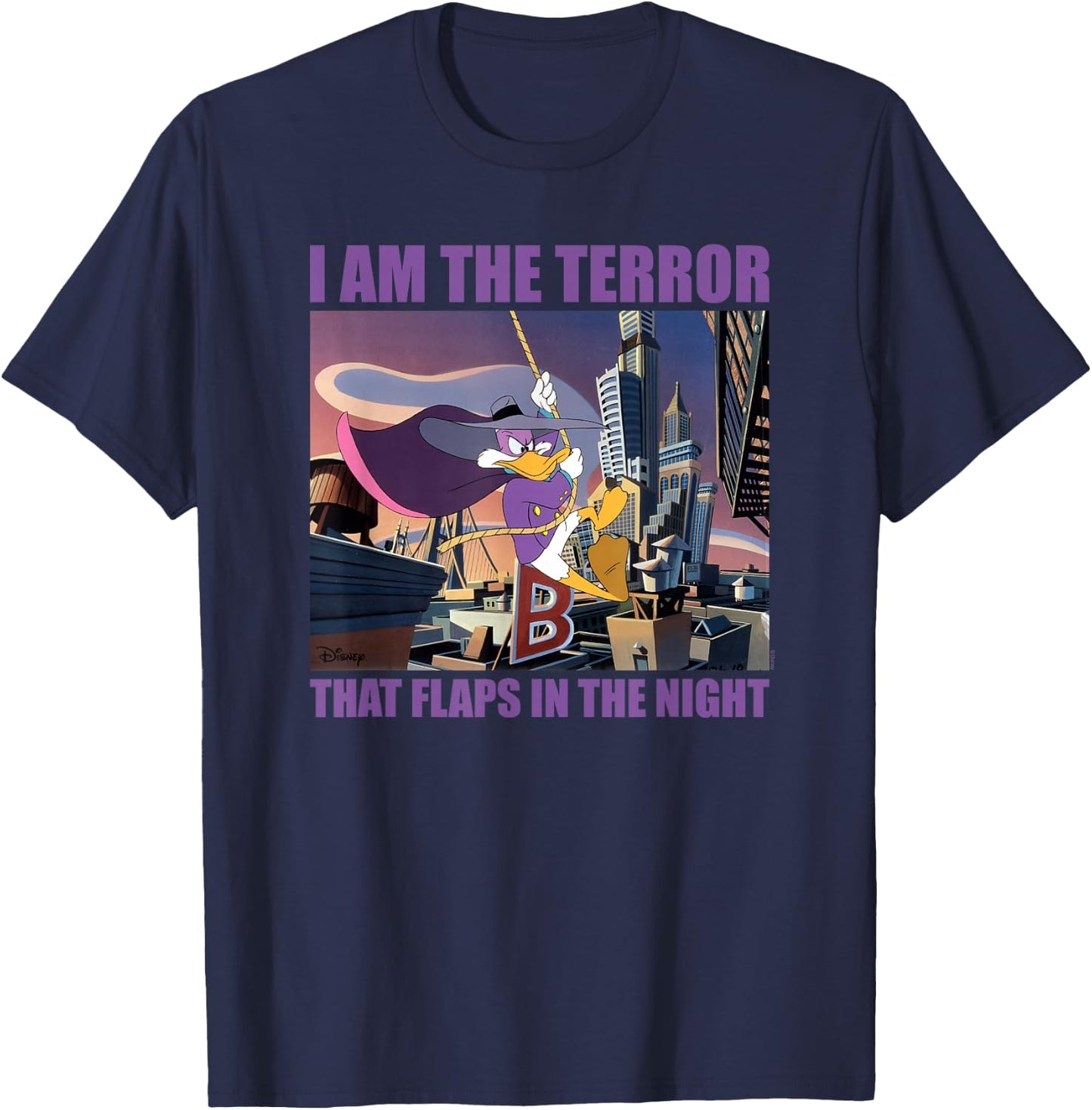 Darkwing Duck - Darkwing Duck Terror T-Shirt - T-Shirt | Navy