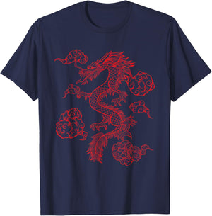 Traditional Chinese Dragon Symbol Of Power and Strength T-Shirt - T-Shirt | Navy