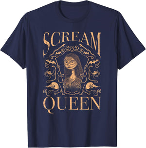 Disney The Nightmare Before Christmas Halloween Scream Queen T-Shirt - T-Shirt | Navy