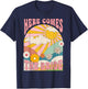 Here Come The Bride Groovy 70s Hippie Bachelorette Party T-Shirt - T-Shirt | Navy