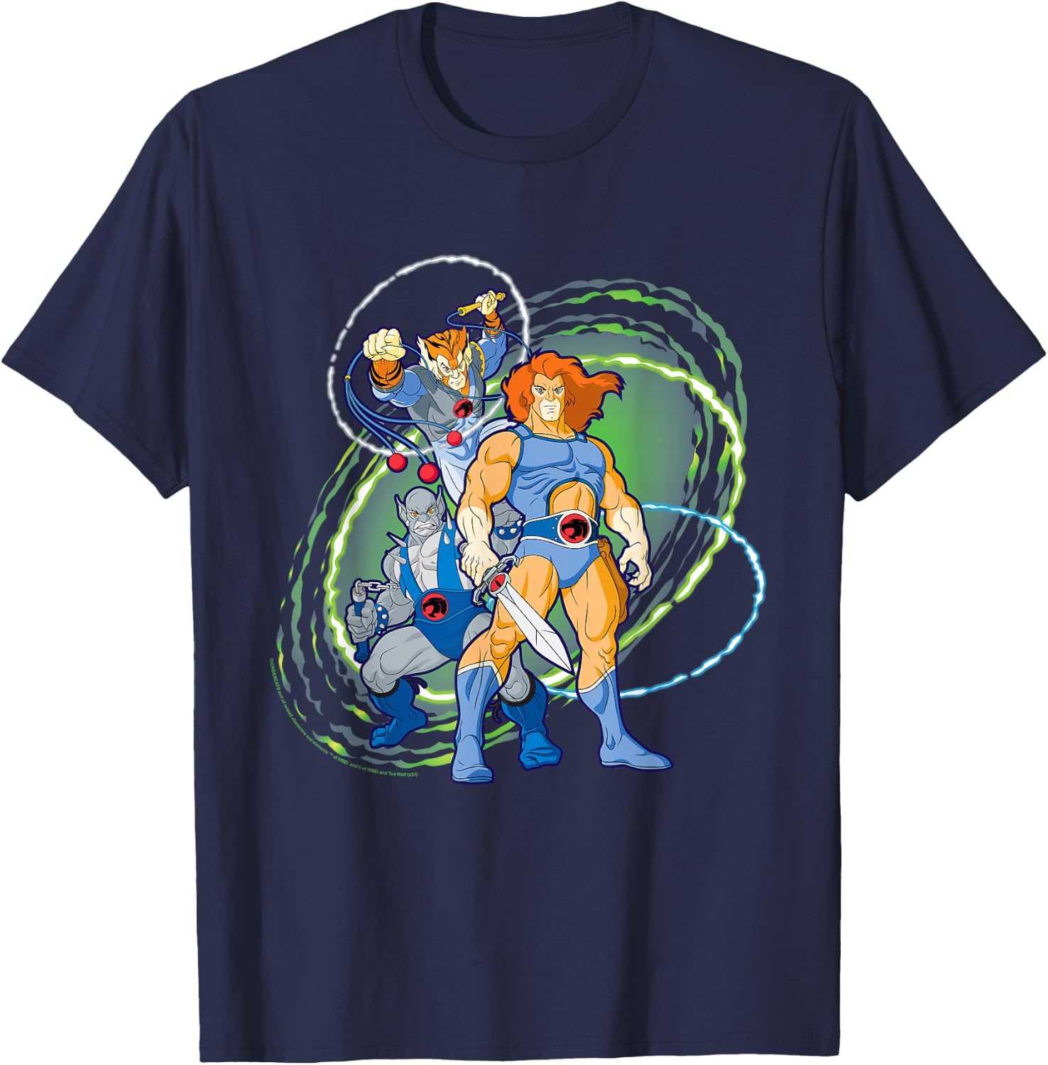 ThunderCats Panthro, Tygra and Lion-O T-Shirt - T-Shirt | Navy