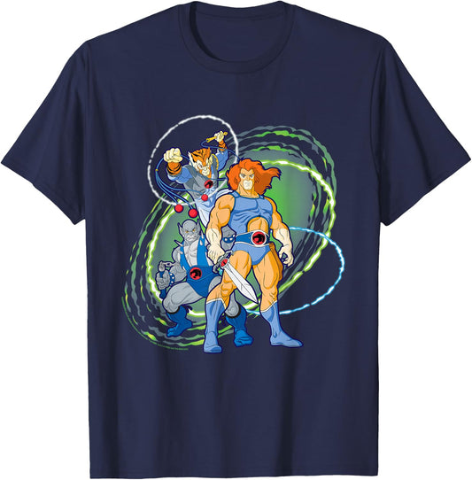 ThunderCats Panthro, Tygra and Lion-O T-Shirt - T-Shirt | Navy