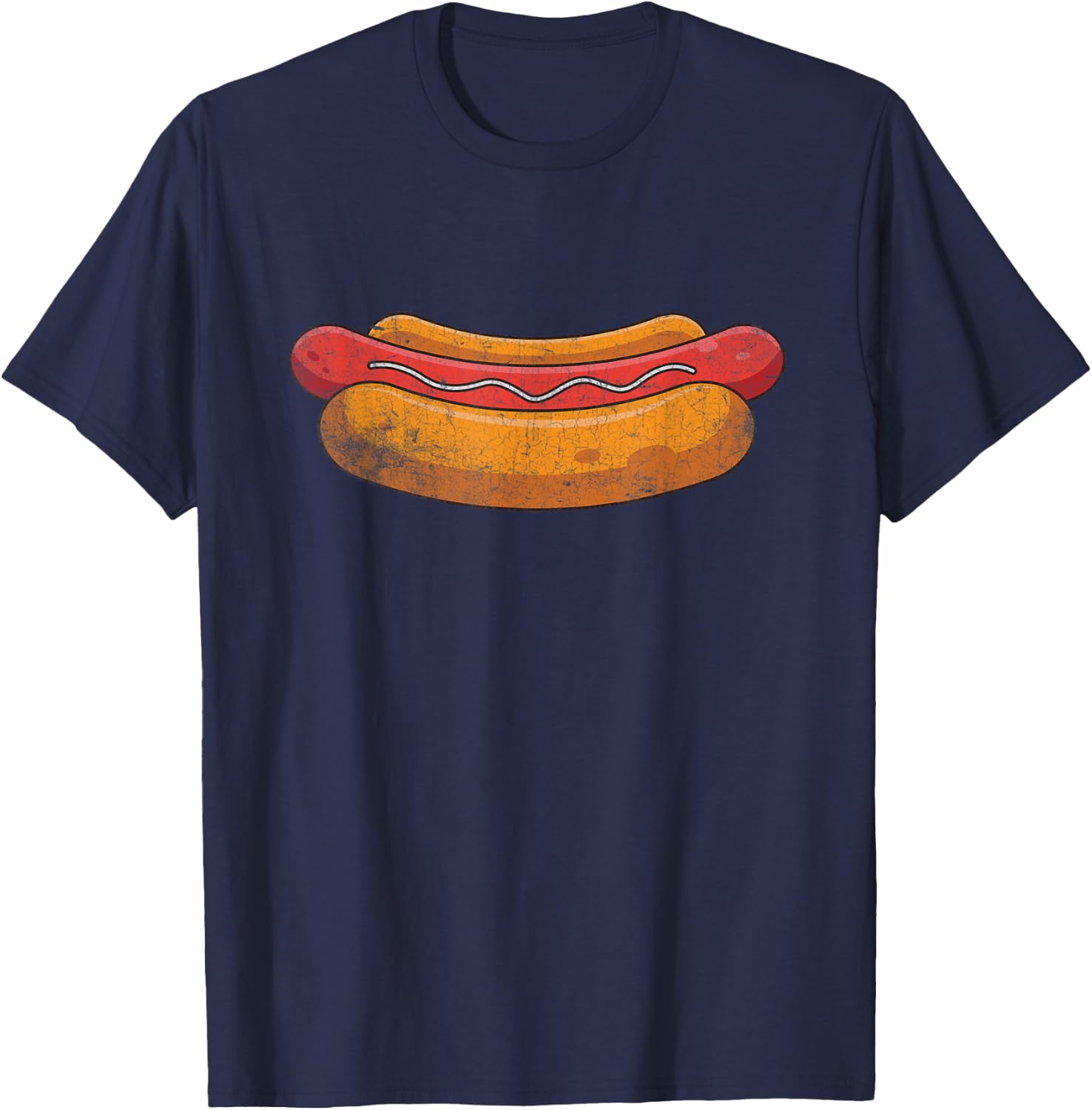 Vintage Hot Dog T-Shirt - T-Shirt | Navy