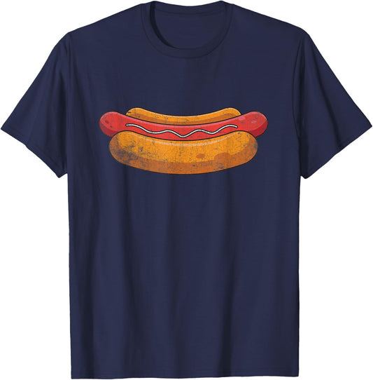Vintage Hot Dog T-Shirt - T-Shirt | Navy