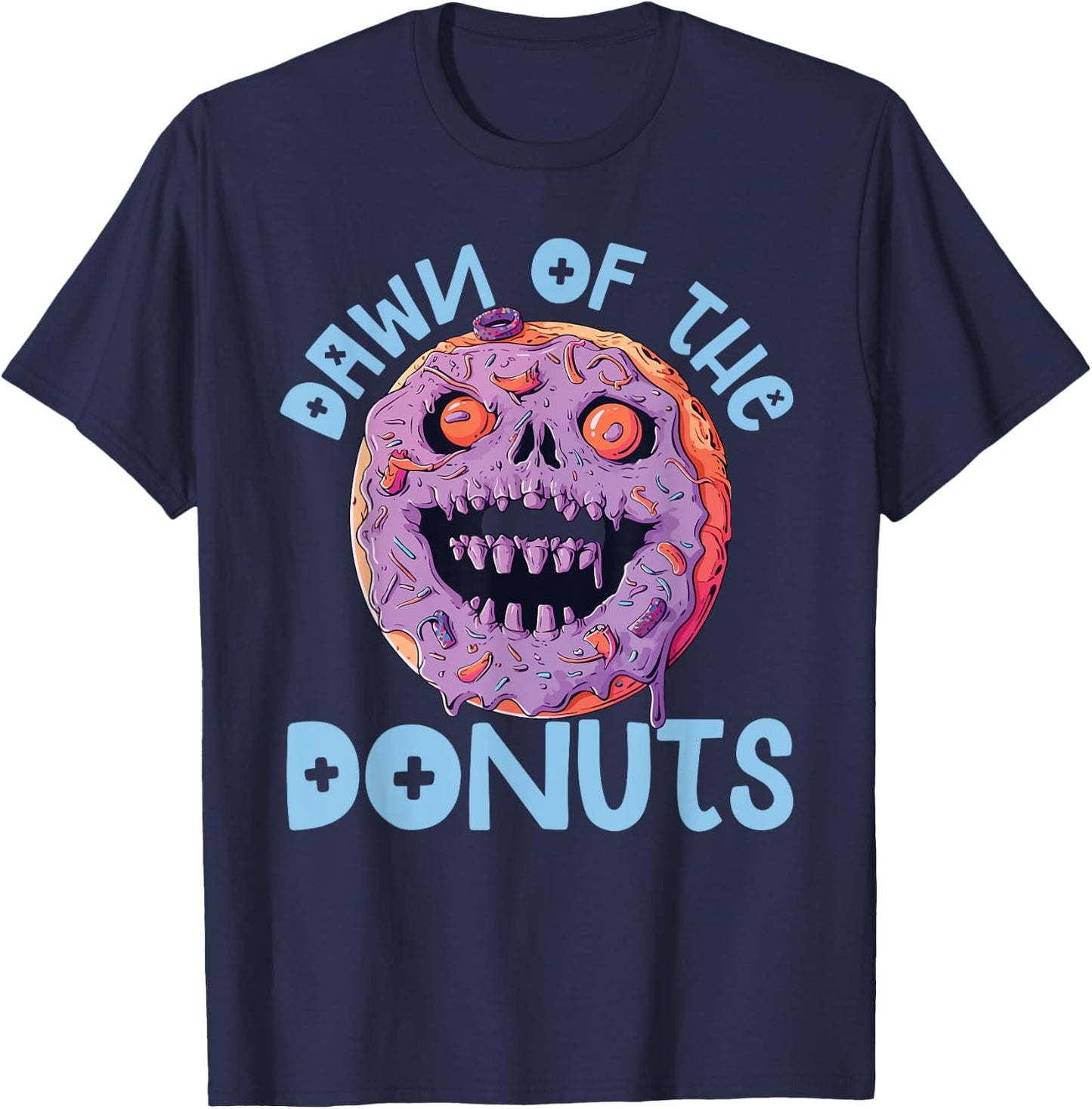 Donut Halloween Costume Doughnut Lover Spooky Trick Or Treat T-Shirt - T-Shirt | Navy