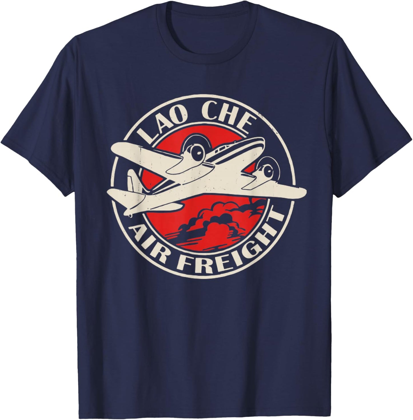 Vintage Lao Che Air Freight - Movie Art Space 80s T-Shirt - T-Shirt | Navy
